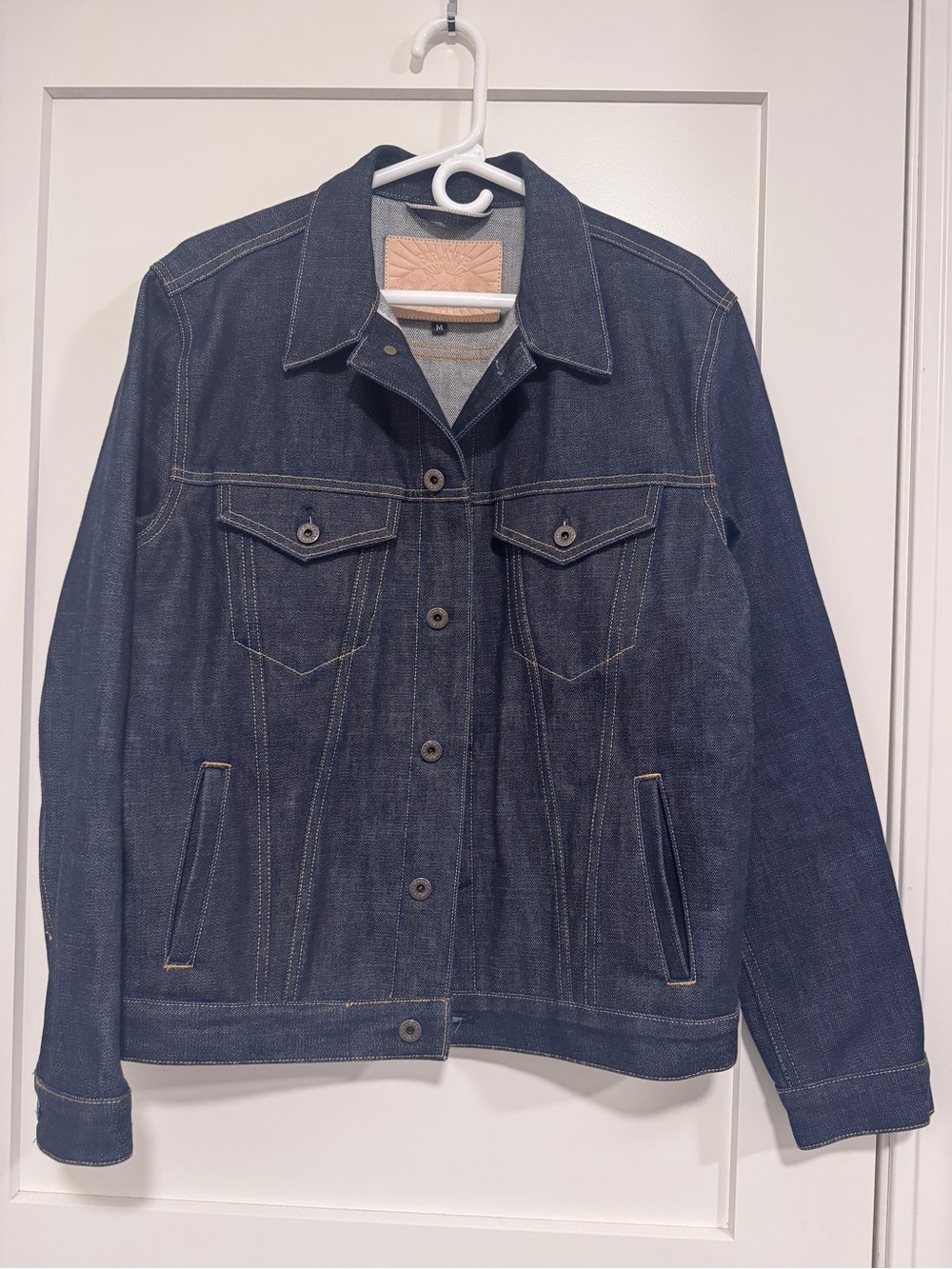 *UPDATED DESCRIPTION* Brave Star Ironside Dark Selvage Denim Trucker Jacket M - Picture 3 of 15